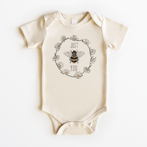 Just Be You Baby Onesie - Boho Bumblebee Bodysuit