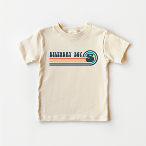 5th Birthday Boy Toddler Shirt - Birthday Boy Retro Kids Shirt