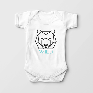 Wild Bear Baby Onesie - Modern Wild Bear Bodysuit