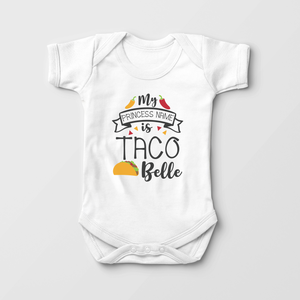 Taco Belle Baby Onesie - Funny Mexican Food Bodysuit