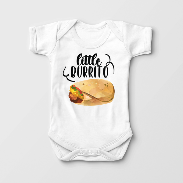 Little Burrito Funny Taco Burrito Baby Onesie PintSizedApparel