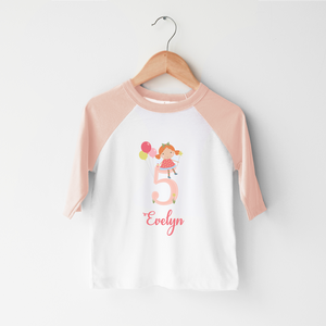Personalized Fifth Birthday Fairy Toddler Shirt - Cute