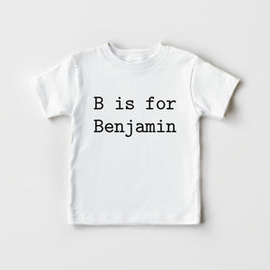 Personalized Modern Name Toddler Shirt