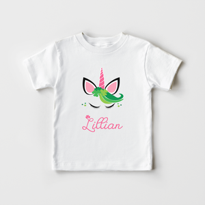 Personalized Unicorn Kids Shirt - Cute St Patricks Day Toddler Shirt