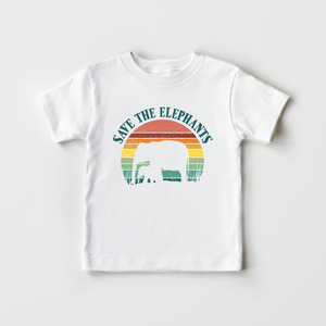 Save The Elephants Kids Shirt - Cute Environmentalist Shirt
