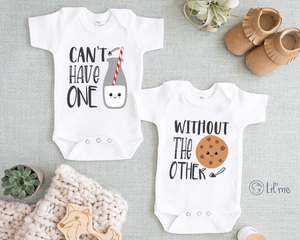 Can'T Have One With Out The Other Twin Baby Onesie