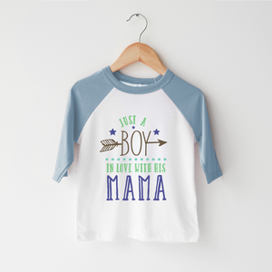 Just A Boy Who Loves His Mama Toddler Shirt - Cute