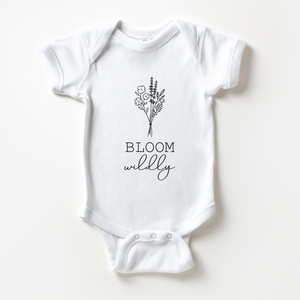 Bloom Wildly Onesie - Boho Wildflower Baby Onesie