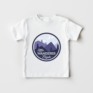 Personalized Little Wanderer Toddler Shirt - Cute Adventure Kids Shirt