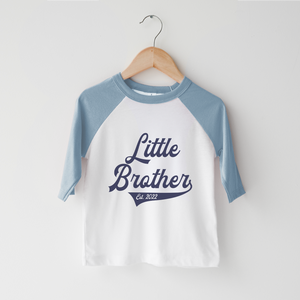Little Brother Shirt - Old School Baseball Little Brother Toddler Shirt