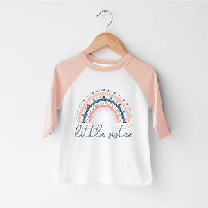 Little Sister Rainbow Shirt - Rainbow Toddler Shirt Onesie