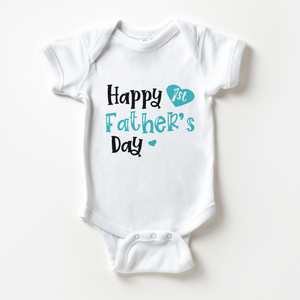 Personalized Happy Fathers Day Baby Boy Onesie - Cute