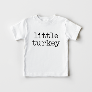 Little Turkey Toddler Shirt - Cute Minimalist Thanksgiving Kids Shirt