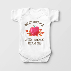 Personalized Fall Pregnancy Announcement Baby Onesie - Cute