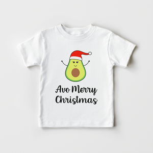 Avo Merry Chirstmas Toddler Shirt - Avocado Kids Shirt