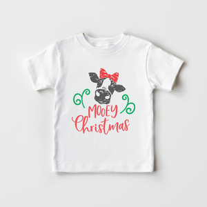Mooey Christmas Toddler Shirt - Cute Cow Kids Shirt
