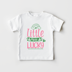 Little Miss Lucky Kids Shirt - St Patricks Day Toddler Girl Shirt