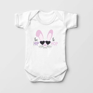 Too Hip To Hop Baby Onesie - Funny Easter Bodysuit
