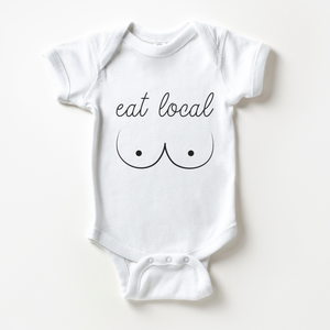 Eat Local Baby Onesie - Funny Breastfeeding Onesie