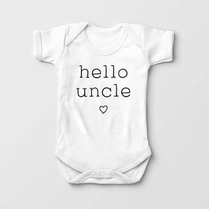 Hello Uncle Baby Onesie - Cute Pregnancy Announcement