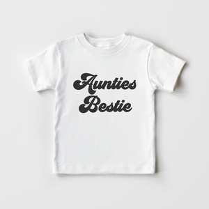 Auntie's Bestie Toddler Shirt - Cute Retro Favorite Aunt Toddler Shirt