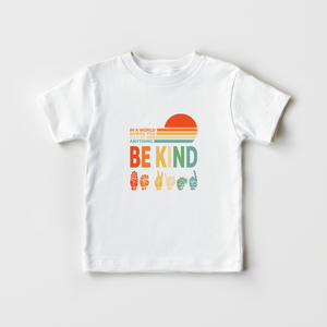 Be Kind Kids Shirt - Cute Vintage Toddler Shirt