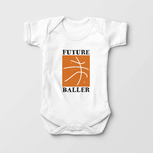 Future Baller Baby Onesie - Cute Basketball Bodysuit