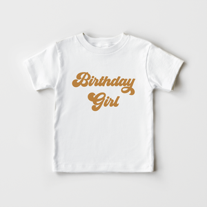 Retro Birthday Girl Kids Shirt - Vintage Birthday Girl Toddler Shirt