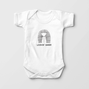 Lookin' Sharp Baby Onesie - Funny Porcupine Bodysuit