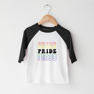 Retro Pride Kids Shirt - Cute LGBT Rainbow Toddler Shirt - Equality