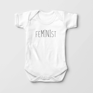 FeMINIst Baby Onesie - Mini Feminist Bodysuit