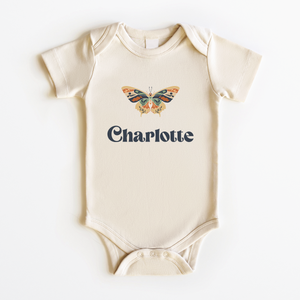 Personalized Butterfly Baby Onesie - Boho Butterfly Bodysuit