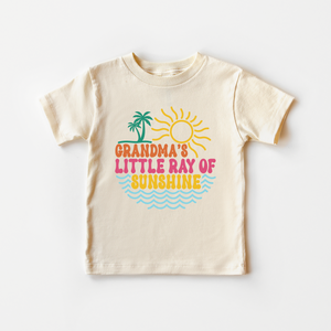 Grandma's Ray of Sunshine Toddler Shirt - Retro Summer Kids Tee
