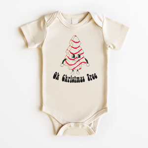 Oh Christmas Tree Onesie - Funny Holiday Natural Bodysuit
