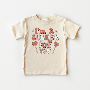I'm A Sucker For You Toddler Shirt - Retro Valentines Day Kids Tee