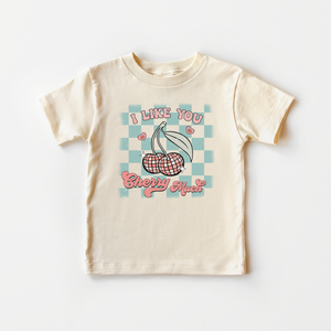 I Love You Cherry Much Retro Toddler Shirt - Funny Valentines Day Kids Tee