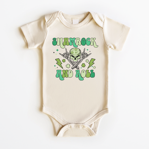 Shamrock and Roll Baby Onesie - Boys St Patrick's Day Bodysuit