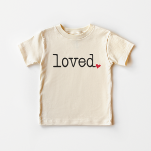 Loved Toddler Shirt - Vintage Valentine's Day Kids Shirt