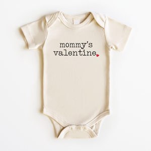 Mommy's Valentine Baby Onesie - Vintage Valentine's Day Bodysuit