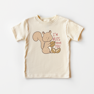 I'm Nuts About You Kids Shirt - Funny Valentines Day Tee