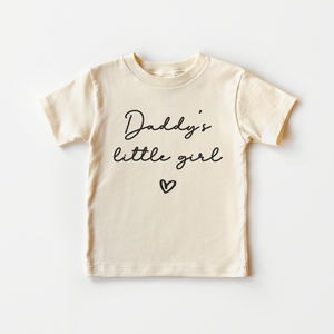Daddy's Little Girl Toddler Shirt - Minimalist Natural Kids Tee