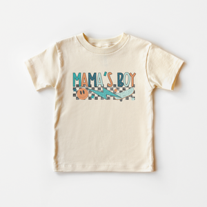 Mama's Boy Toddler Shirt - Boys Checkered Tee