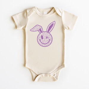 Smiley Bunny Baby Onesie - Retro Easter Bodysuit