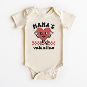 Mama's Valentine Baby Onesie - Retro Valentine's Day Bodysuit