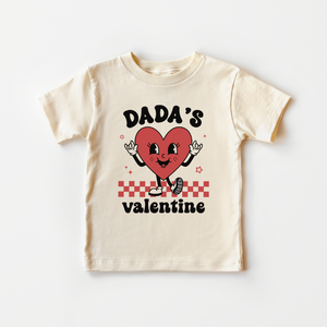 Dada's Valentine Toddler Shirt - Retro Valentine's Day Kids Shirt