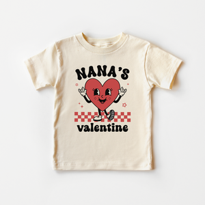 Nana's Valentine Kids Shirt - Retro Valentine's Day Toddler Shirt
