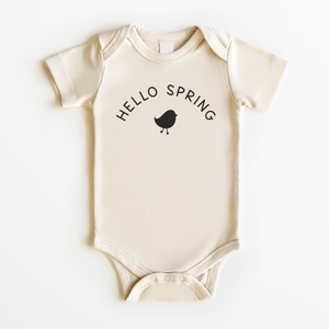 Hello Spring Baby Onesie - Cute Springtime Bodysuit