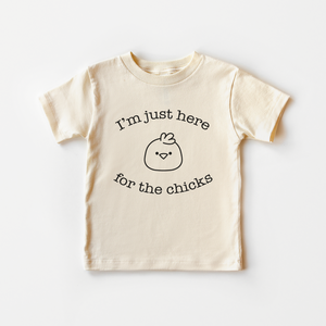 Funny Easter Kids Tee - I'm Here For The Chicks Toddler Shirt