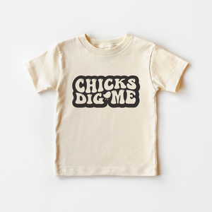 Chicks Dig me Retro Toddler Shirt - Cute Easter Tee