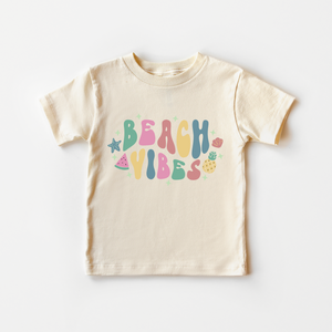 Beach Vibes Toddler Shirt - Retro Summer Tee
